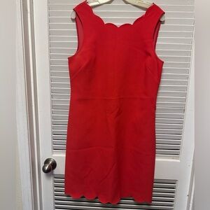 J. Crew scalloped coral dress 12